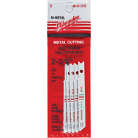 Jigsaw Blades, Bi-Metal, U-Shank, 2-3/4" L, 18 TPI Cam Industrial