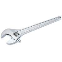 Adjustable Tapered Handle Wrench - Carded, 18" L, 2-1/16"/53 mm Max Width, Chrome/Polished Cam Industrial