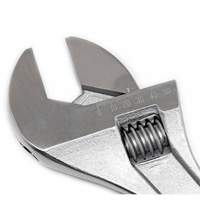 Adjustable Tapered Handle Wrench - Carded, 18" L, 2-1/16"/53 mm Max Width, Chrome/Polished Cam Industrial