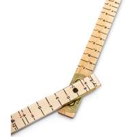 R&egrave;gle de maçon surdimensionn&eacute; Red End, 6' lo, Bois, Graduations de 1/16" Cam Industrial