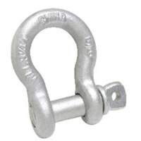 Anchor Shackle, 3/16", Screw Pin, Hot Dip Galvanized Cam Industrial