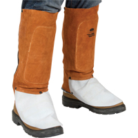 Leather Spats, 14" L, Lava Brown Cam Industrial
