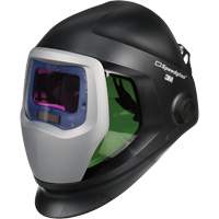 Speedglas™ 9100 Welding Helmet with 9100X Auto-Darkening Filter, 4.2" L x 2.1" W View Area, 5/8 - 13 Shade Range, Black TTV423 | Cam Industrial