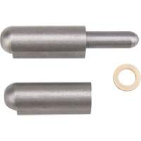 Weld-On Hinge, 0.63" Dia. x 3.397" L, Mild Steel w/Fixed Steel Pin TTV439 | Cam Industrial