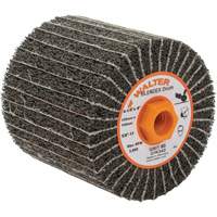 Tambours de finition Two-In-One, 4-1/4" dia. x 4" la, 5/8"-11 Arbre, Grain 80 Cam Industrial