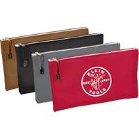 4-Pack Zipper Tool Pouches, Tool Holder, Canvas, 1 Pockets Cam Industrial