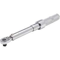 Micrometer Torque Wrench, Click, 3/8" Square Drive, 40 - 200 in lbs. Cam Industrial