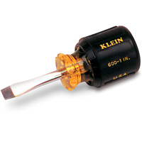 Heavy-Duty Slot Keystone Screwdriver, 5/16", 3-7/16" L, Cushion Grip Handle Cam Industrial