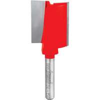 Router Bit - Double Flute Straight Bit, 1" Dia., 3/4" H, 2-9/16" L, 1/4" Shank Cam Industrial