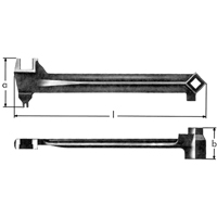 Bung Wrenches, 2-1/2", 15-1/15" Length Cam Industrial