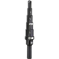 #2 Step Drill Bit, 3/16" - 1/2" , 1/16" Increments, High Speed Steel Cam Industrial