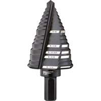 #12 Step Drill Bit, 7/8" - 1-3/8" , High Speed Steel Cam Industrial