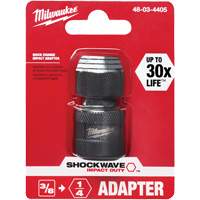 Adaptateur de douille carr&eacute;e &agrave; hexagonale pour tournevis &agrave; percussion Shockwave, Chocs, Prise 1/4", Douille 3/8", 1,875" lo Cam Industrial