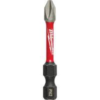 Shockwave Impact Power Bit, Phillips, #2 Tip, 1/4" Drive Size, 2" Length Cam Industrial