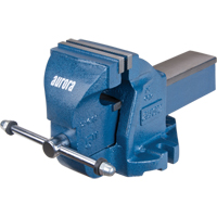 Heavy-Duty Bench Vise, 5" Jaw Width, 3-3/10" Throat Depth Cam Industrial