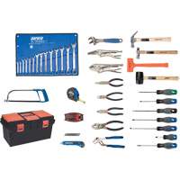 Deluxe Tool Set with Plastic Tool Box, 56 Pieces TYP012 | Cam Industrial