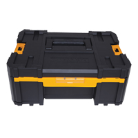 TSTAK&reg; III Tool Box with Single Deep Drawer, 16-3/4" x 12-1/4" x 6-7/8", Black Cam Industrial