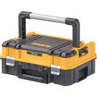 TSTAK&reg; I Tool Box with Long Handle, 17-1/4" x 13" x 6-3/8", Black Cam Industrial