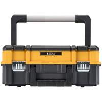 TSTAK&reg; I Tool Box with Long Handle, 17-1/4" x 13" x 6-3/8", Black Cam Industrial