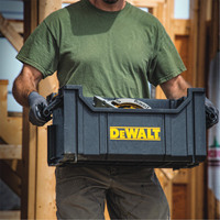 ToughSystem&reg; Tote, 21-29/32" x 12-13/32" x 10-29/32", Black Cam Industrial