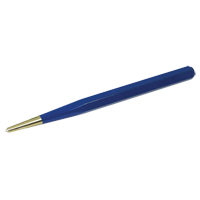 Center Punch, 3/16" Dia., 1/2" Stock Size, 7" L Cam Industrial