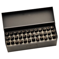Letter & Number Hand Stamp Set, 36 Pieces Cam Industrial