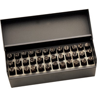 Letter & Number Hand Stamp Set, 36 Pieces Cam Industrial
