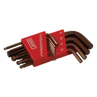 Short Ball End Hex Key Set, 13 Pcs., Imperial Cam Industrial