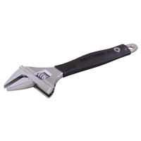 Adjustable Wrench, 8-1/4" L, 1-1/2" Max Width, Polished Cam Industrial