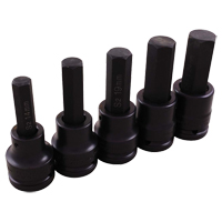 Jeu de douilles pour cl&eacute; &agrave; chocs, Hexagonale, Prise 3/4", 5 mrcx Cam Industrial