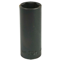 Douille, Chocs, 3/4", Prise 3/8", 6 pans, Profond Cam Industrial