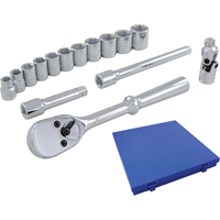 Jeu de douilles et accessoires, 15 Mcx, Prise de 3/8" Cam Industrial