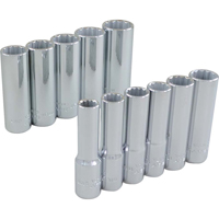 Jeu de douilles, 11 Mcx, Prise de 3/8", Profond Cam Industrial