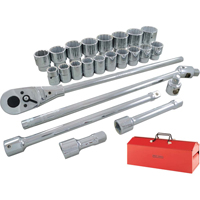 Jeu de douilles et accessoires, 26 Mcx, Prise de 3/4" Cam Industrial