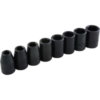Jeu de douilles, 8 Mcx, Chocs, Prise de 3/8", Profond Cam Industrial