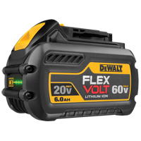 FlexVolt Battery, Lithium-Ion, 60 V, 6 A Cam Industrial