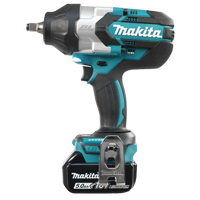 Cordless High Torque Impact Wrench Kit, 18 V, 1/2" Socket Cam Industrial