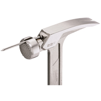 Milled Face Framing Hammer, 22 oz., Solid Steel Handle, 15" L Cam Industrial