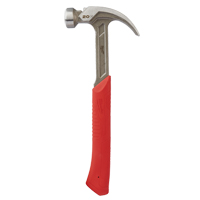 Curved Claw Smooth-Face Hammer, 20 oz., Solid Steel Handle, 14" L Cam Industrial