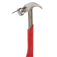 Curved Claw Smooth-Face Hammer, 20 oz., Solid Steel Handle, 14" L Cam Industrial