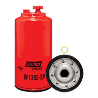 BF1382-SP Filtre &agrave; carburant s&eacute;parateur d'eau &agrave; visser avec drain & orifice pour capteur Cam Industrial