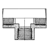 Female Pipe Tees, Brass, 1/8" Cam Industrial