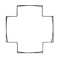 Cross 1/8" NPT Cam Industrial