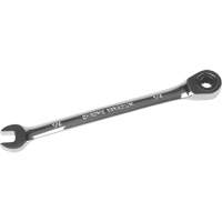 SAE Ratcheting Combination Wrench, 12 Point, 1/4", Chrome Finish Cam Industrial