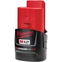 M12 Redlithium 3.0 Compact Battery Pack, Lithium-Ion, 12 V, 3.0 Ah Cam Industrial