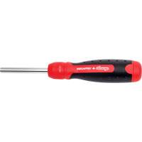 Ratcheting Tamperproof Screwdriver, 8-1/2" L, Cushion Grip Handle Cam Industrial