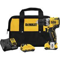 Xtreme Brushless Drill Driver Kit, Lithium-Ion, 12 V, 3/8" Chuck, 250 UWO Torque Cam Industrial
