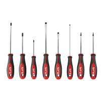 Screwdriver Set with Square Drive, 8 Pcs., Magnetic Cam Industrial