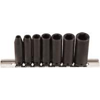 Jeu de douilles, 7 Mcx, Chocs, Prise de 1/4", Profond Cam Industrial
