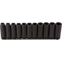 Jeu de douilles longues, 11 Mcx, Chocs, Prise de 1/2", Profond Cam Industrial
